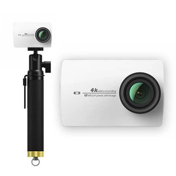 Экшн-камера Xiaomi Yi 4k Action Camera + Selfie Stick EU Белый