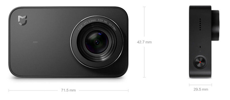 Экшн-камера Xiaomi Yi 4K Mijia Small Camera Чёрная