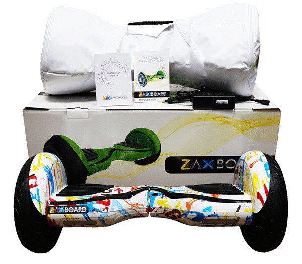 Гироскутер ZaxBOARD ZX-11 Pro Белый граффити